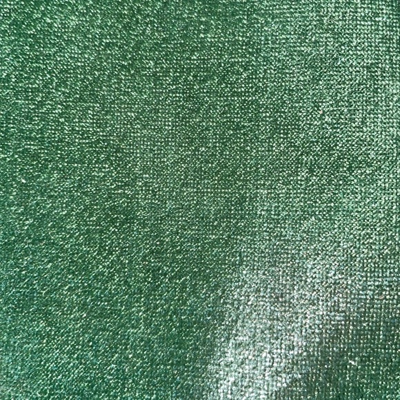 3/$10 Ipsy Glam Bag New November Forest Green Shiny Velvet Gold Zip Makeup Bag - Picture 6 of 8